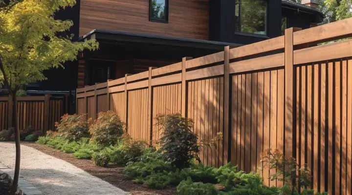 A beautifully built timber fence in Campbelltown