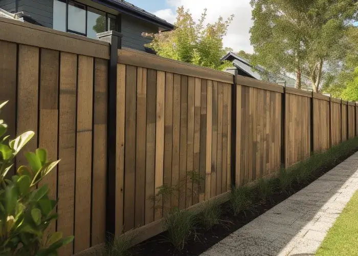 Classic timber fence around a property in Campbelltown