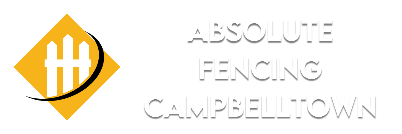 A long transparent logo for Absolute Fencing Campbelltown