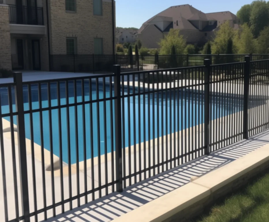 Aluminium pool fence securing a backyard pool in Campbelltown