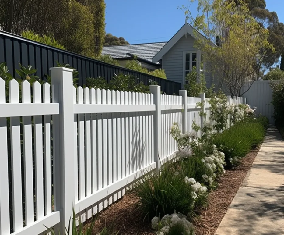 A classic, white timber fence in Campbelltown